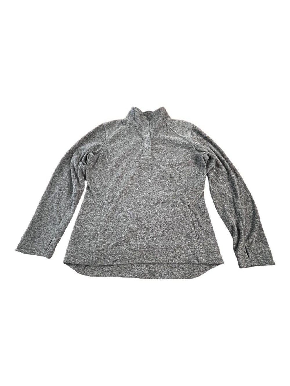 Duluth Frost Lake Lightweight Fleece 1/4 Pullover Grey Women’s Size M 32722
